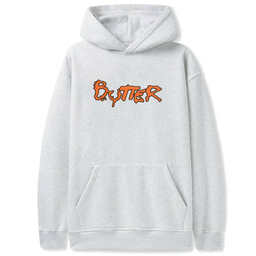 Butter Goods - Radio Applique Hoodie Ash.