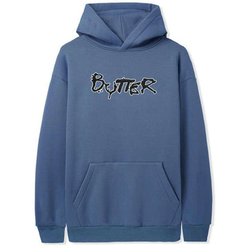 Butter Goods - Radio Applique Hoodie Denim.