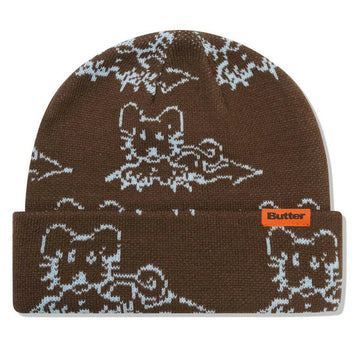 Butter Goods - Rat Beanie Brown.
