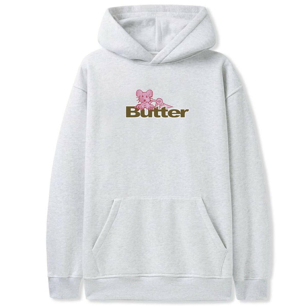 Butter Goods - Rat Logo Hoodie Ash.