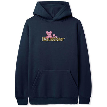 Butter Goods - Rat Logo Hoodie Navy.