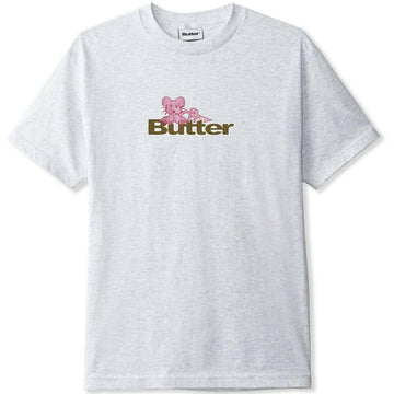 Butter Goods - Rat Logo Tee Ash.