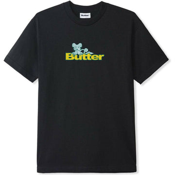 Butter Goods - Rat Logo Tee Black.
