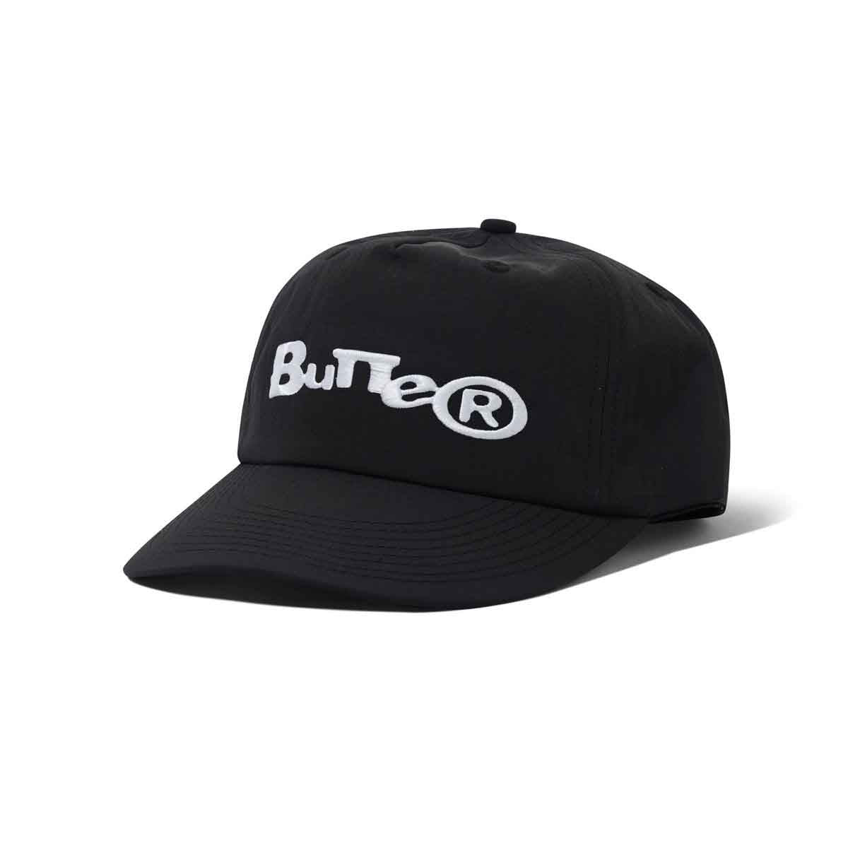 Butter Goods Registered 5 Panel Cap Black Front
