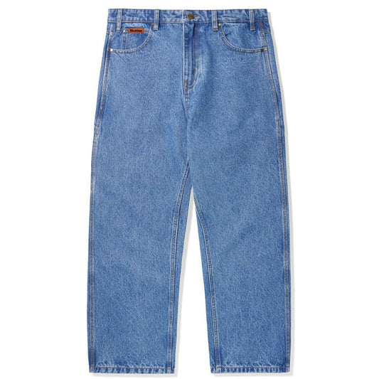 Butter Goods Relaxed Denim Jeans Washed Indigo.