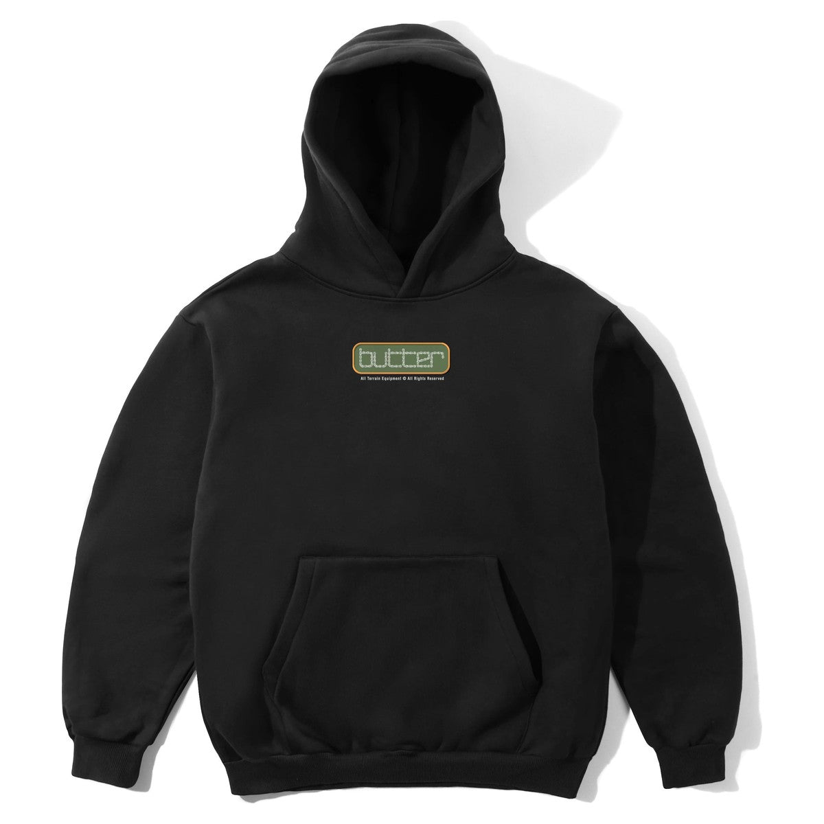 Butter Goods Reserved Pullover Hood Black - front