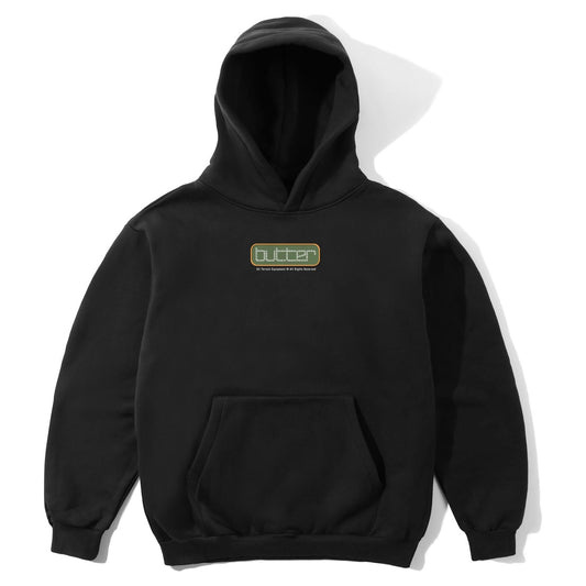 Butter Goods Reserved Pullover Hood Black - front