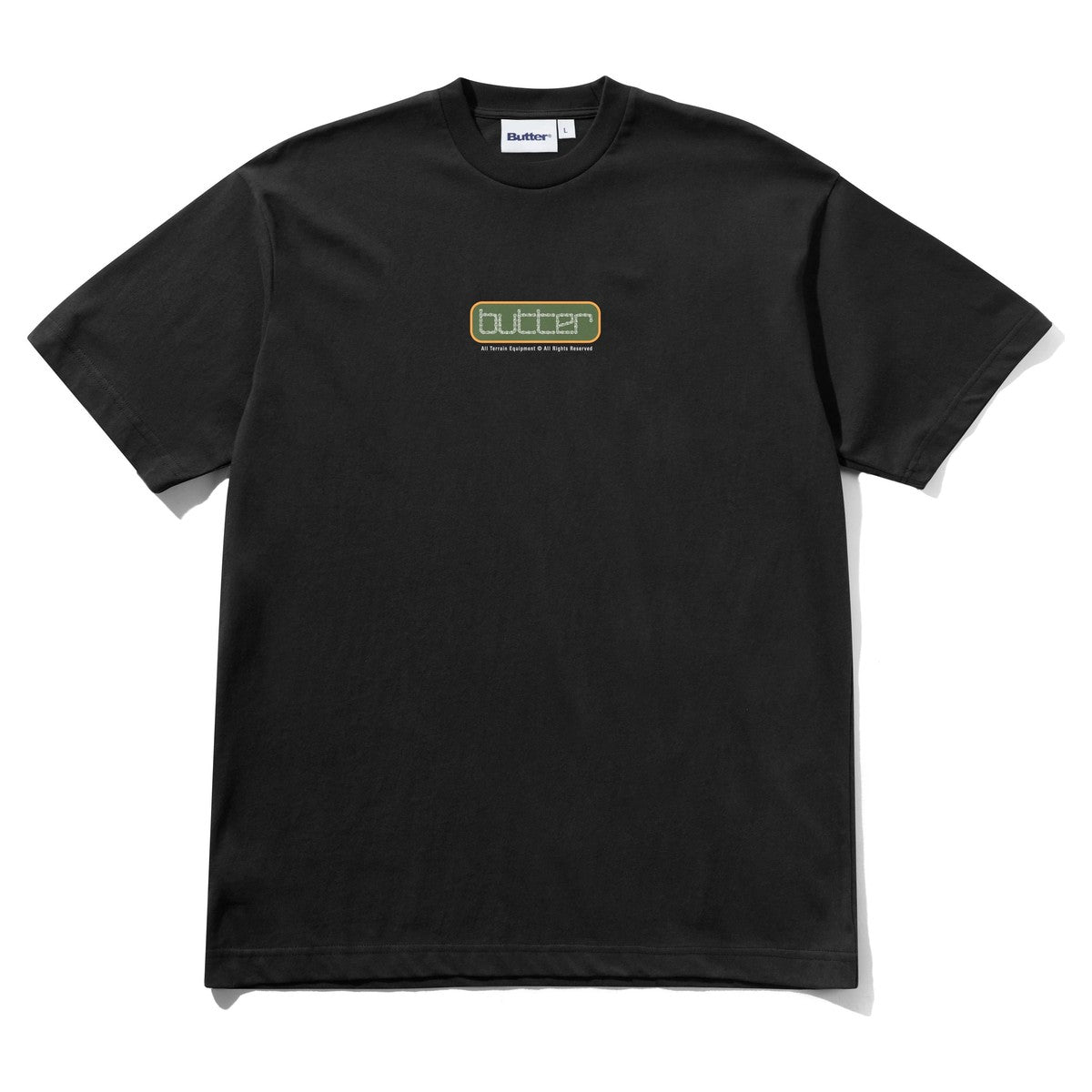 Butter Goods Reserved Tee Black - front