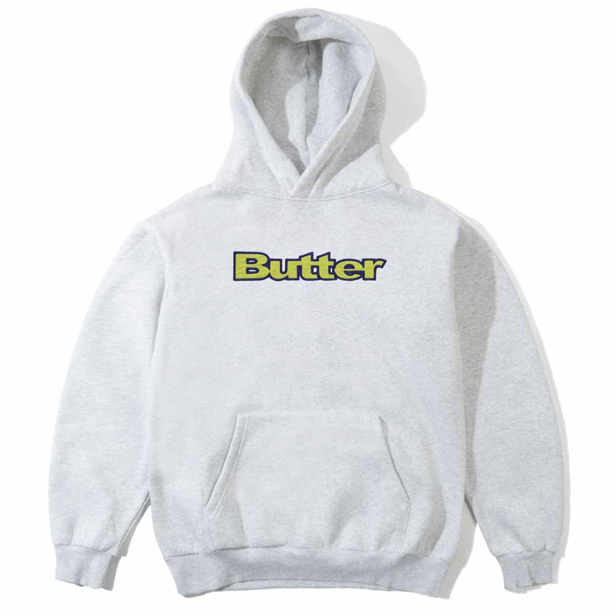 Butter Goods - Ripstop Logo Applique Hoodie Ash