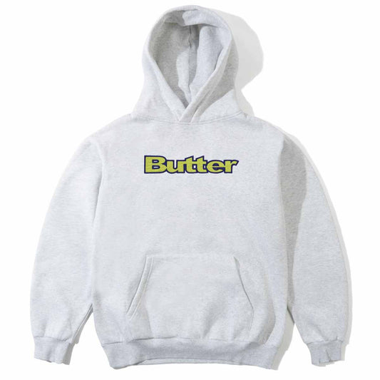 Butter Goods - Ripstop Logo Applique Hoodie Ash