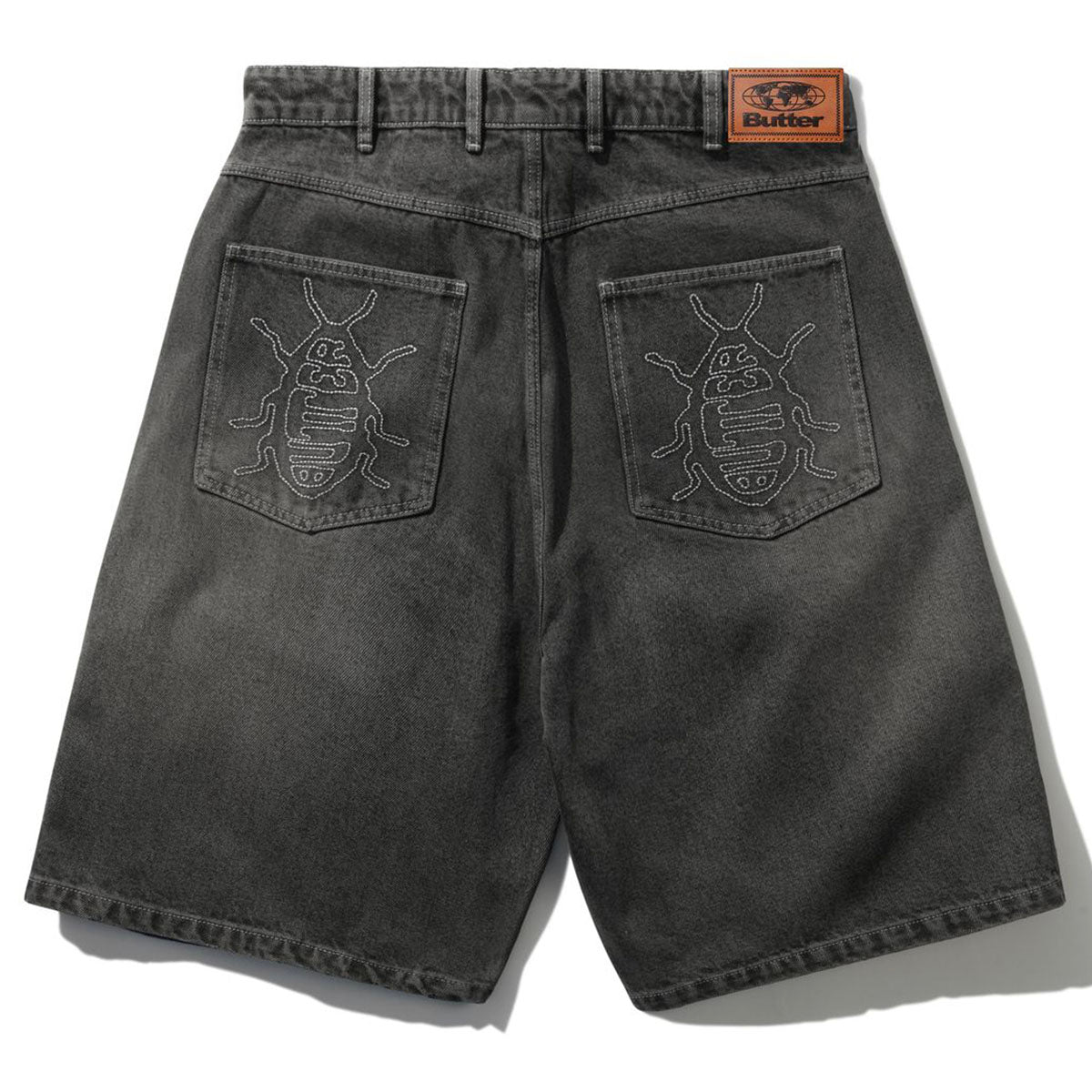 Butter Goods - Roach Denim Shorts Black Wash.