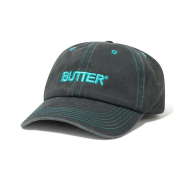Butter Goods - Rounded Logo 6 Panel Cap Black.