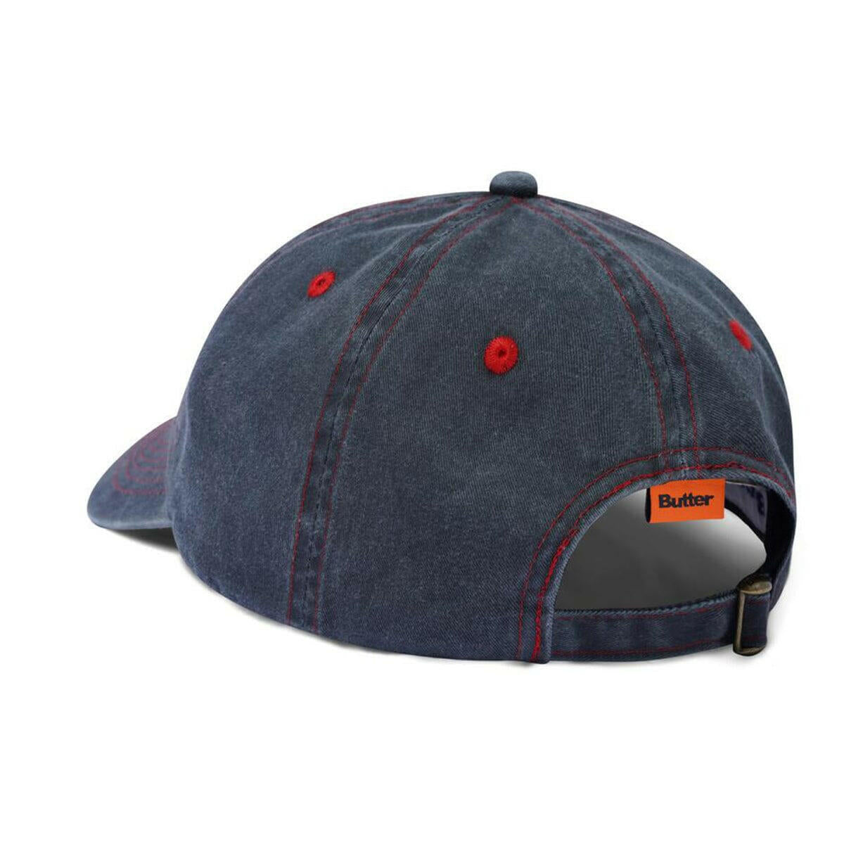Butter Goods - Rounded Logo 6 Panel Cap Charcoal.