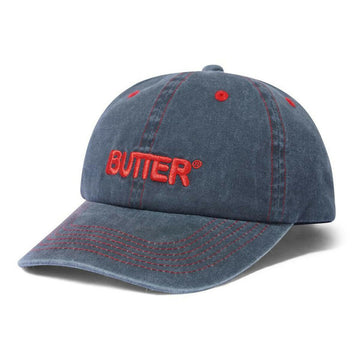 Butter Goods - Rounded Logo 6 Panel Cap Charcoal.