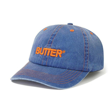 Butter Goods - Rounded Logo 6 Panel Cap Cobalt.