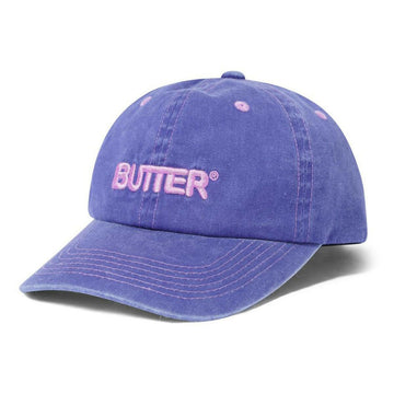 Butter Goods - Rounded Logo 6 Panel Cap Grape.