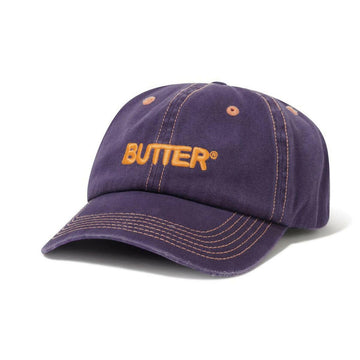 Butter Goods - Rounded Logo 6 Panel Cap Purple.