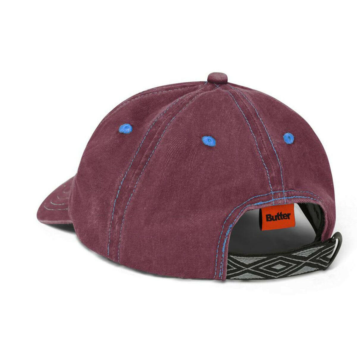Butter Goods - Rounded Logo 6 Panel Cap Sangria.