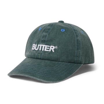 Butter Goods - Rounded Logo 6 Panel Cap Washed Jade.