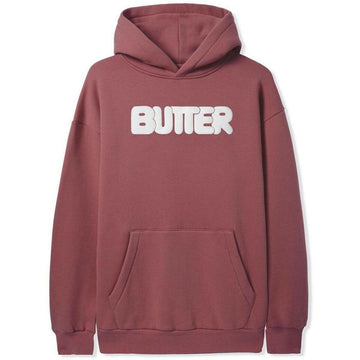 Butter Goods - Rounded Logo Hoodie Rhubarb.