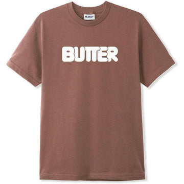 Butter Goods - Rounded Logo Tee Washed Wood.
