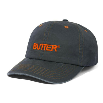 Butter Goods - Rounded Logo 6 Panel Cap Black.