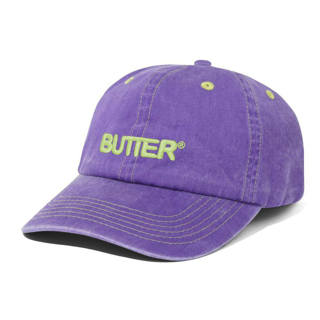 Butter Goods Rounded Logo 6 Panel Cap Purple