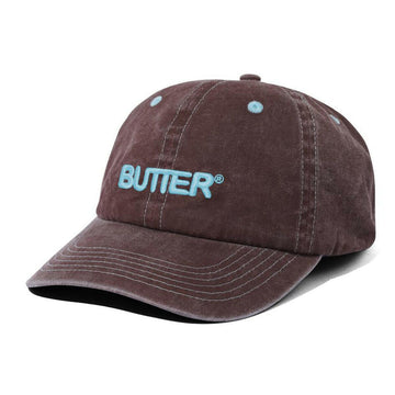 Butter Goods - Rounded Logo 6 Panel Cap Redwood.