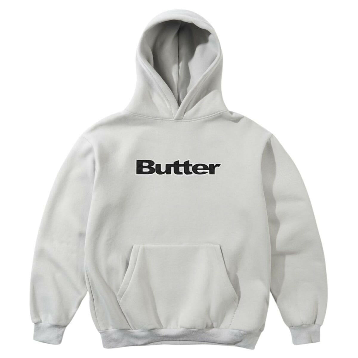 Butter Goods - Satin Logo Applique Hoodie Cement.