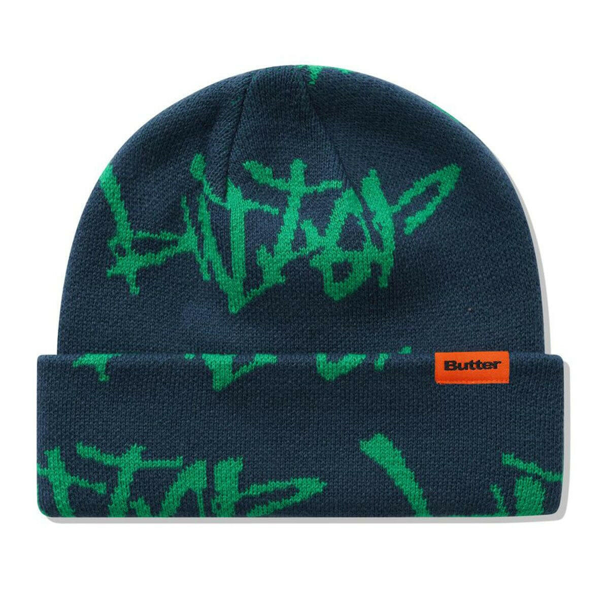Butter Goods - Scratch Cuff Beanie Slate.