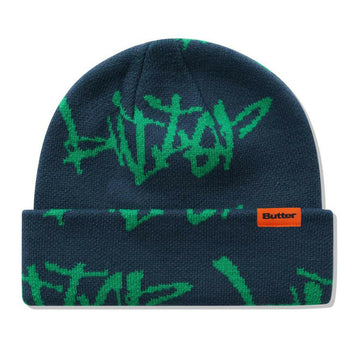 Butter Goods - Scratch Cuff Beanie Slate.