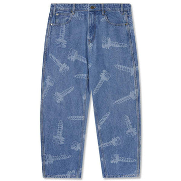Butter Goods - Screw Denim Jeans Washed Indigo.