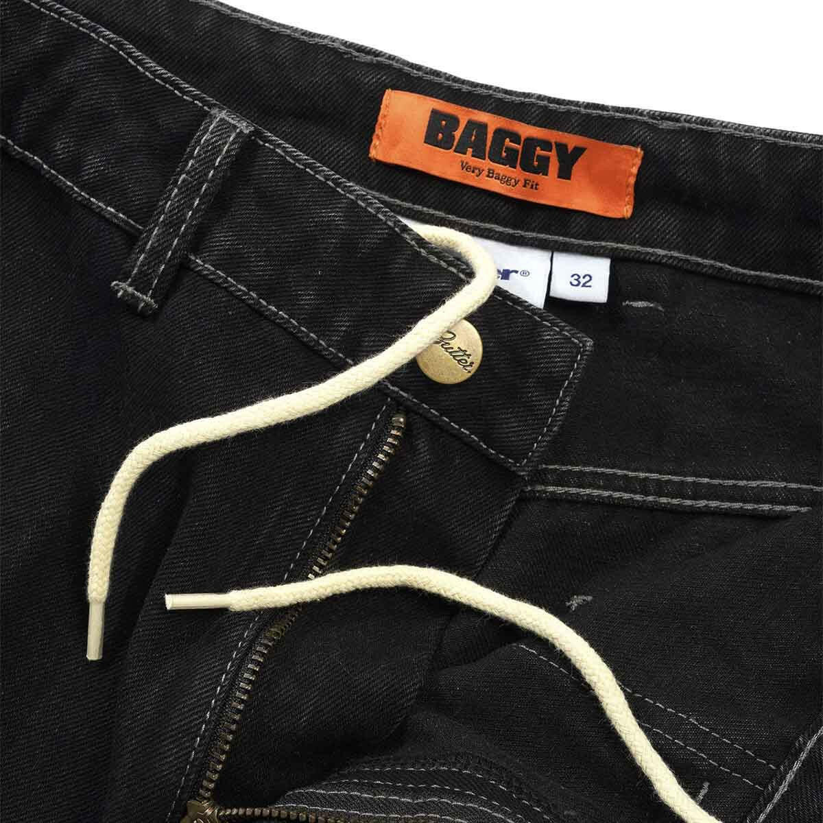 Butter Goods - Scribble Denim Jeans Washed Black.