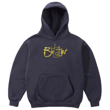 Butter Goods - Scribble Hoodie Lead Blue.