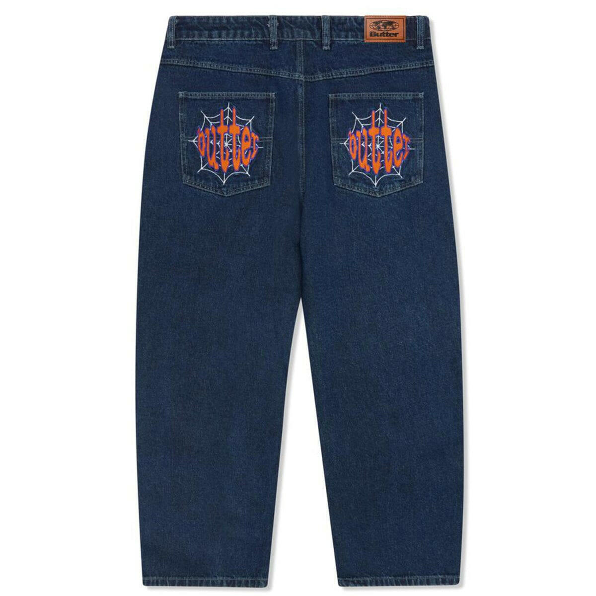 Butter Goods - Spider Denim Jeans Dark Indigo.