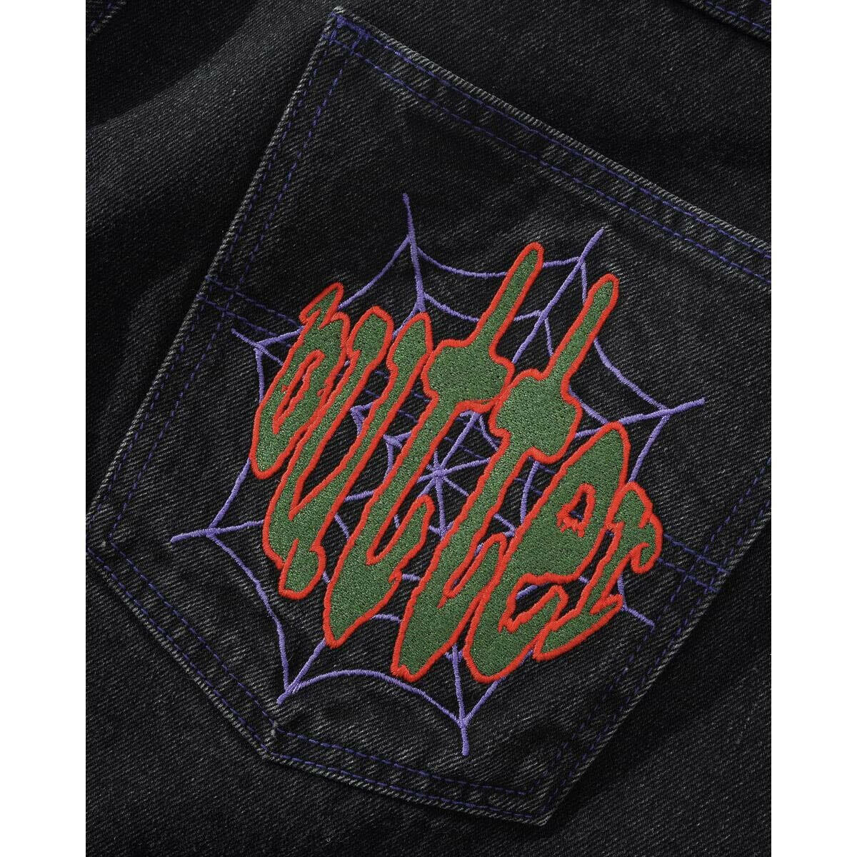 Butter Goods - Spider Denim Jeans Washed Black.