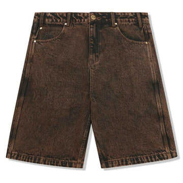 Butter Goods - Spider Denim Shorts Acid Brown.