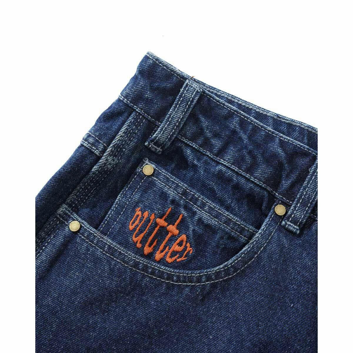 Butter Goods - Spider Denim Shorts Dark Indigo.