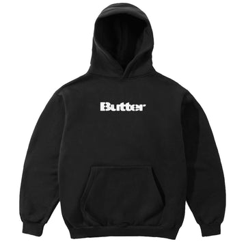 Butter Goods Stencil Logo Hoodie Black