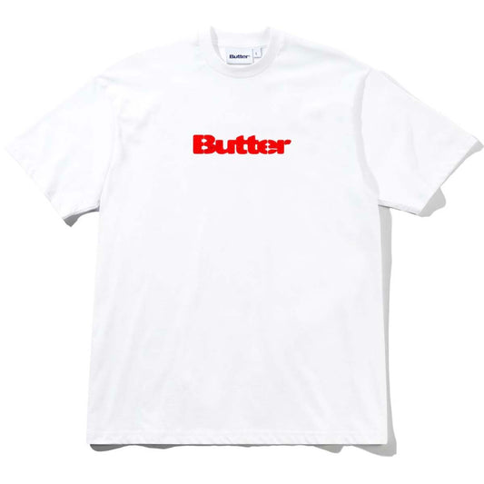 Butter Goods Stencil Logo Tee White