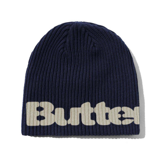 Butter Goods Stencil Skully Beanie Navy