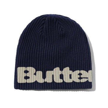 Butter Goods Stencil Skully Beanie Navy