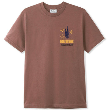 Butter Goods - Stone Flower Tee Washed Wood.