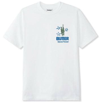 Butter Goods - Stone Flower Tee White.