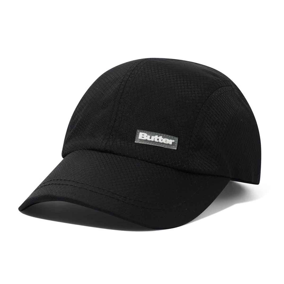 Butter Goods Stride 4 Panel Cap Black Front