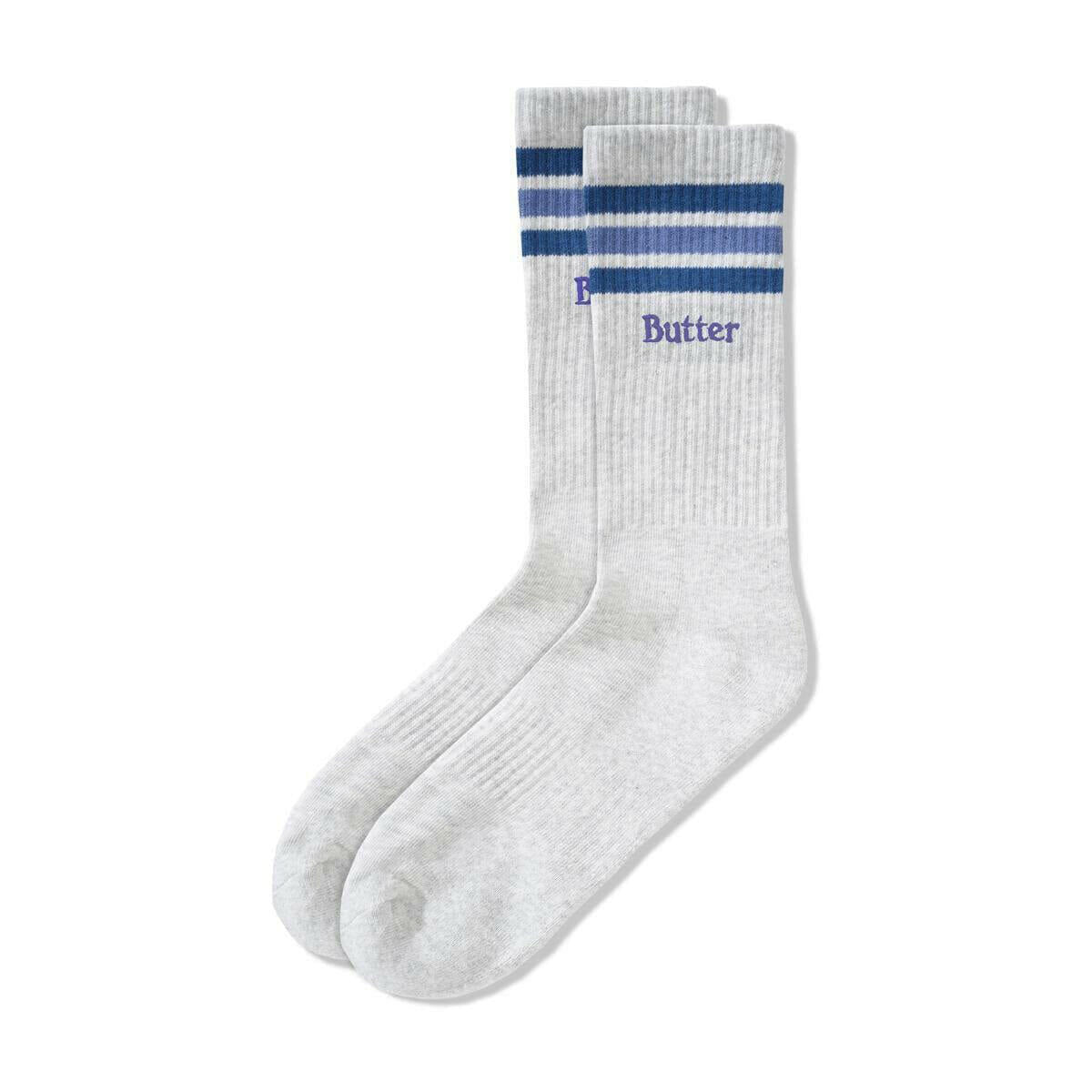 Butter Goods - Stripe Socks Ash.