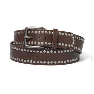 Butter Goods Studded Belt Brown