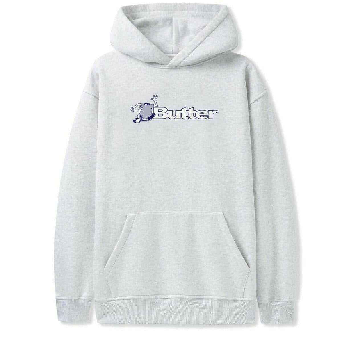 Butter Goods - T-Shirt Logo Hoodie Ash.
