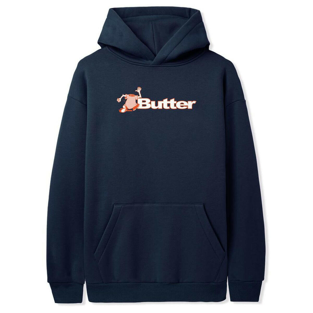 Butter Goods - T-Shirt Logo Hoodie Navy.