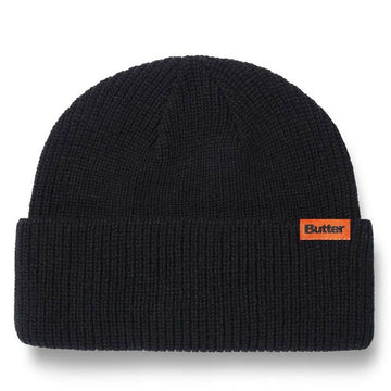 Butter Goods - Tall Wharfie Beanie Black.